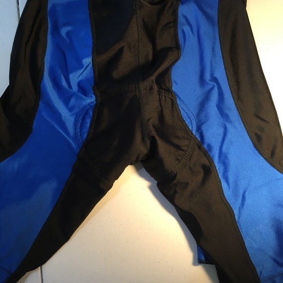 Gently used blue and black cycling shorts - Picture 3 of 4